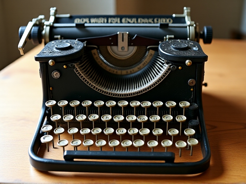 A partially disassembled 1920s Royal Portable Typewriter with its outer casing removed, revealing the intricate internal mechanisms, including typebars, keys, and the carriage, laid out on a clean work surface with bright lighting.